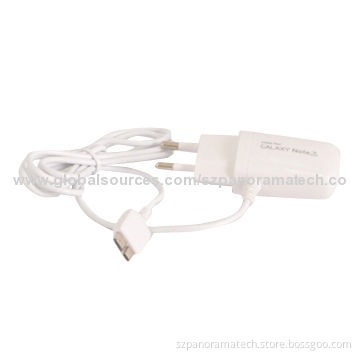 Wall Charger, USA Pin for Samsung, Galaxy Note 3/S5, Inputs 100-220V, Output 5V-1000mA